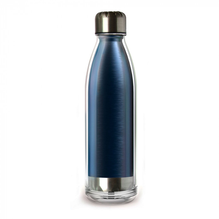 Asobu Thermo Flask Bottle Viva La Vie Blue 525ml RRP 15.99 CLEARANCE XL 4.99